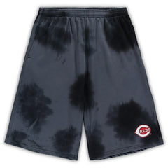 MLB Cincinnati Reds Big & Tall Tye Dye Fleece Shorts