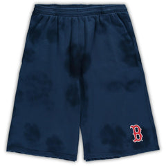 MLB Boston Red Sox Big & Tall Tye Dye Fleece Shorts