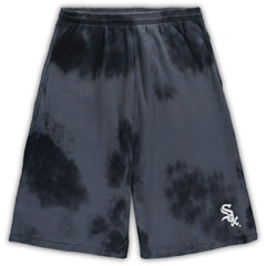 MLB Chicago White Sox Big & Tall Tye Dye Fleece Shorts