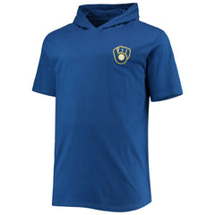 MLB Milwaukee Brewers Big & Tall Jersey Short Sleeve Pullover Hoodie T-Shirt