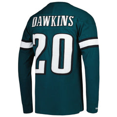 Brian Dawkins Retired Player Name & Number Long Sleeve Top - Philadelphia Eagles