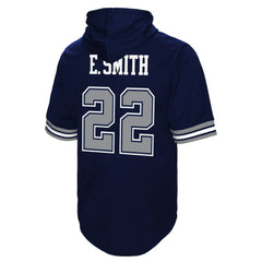 Emmitt Smith Retired Player Mesh Name & Number Hoodie T-Shirt - Dallas Cowboys
