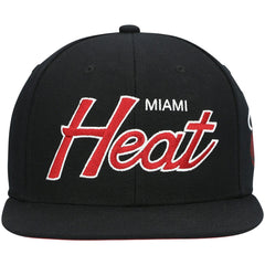 NBA Miami Heat Hardwood Classics Script 2.0 Snapback Hat
