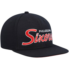 NBA Philadelphia 76ers Hardwood Classics Script 2.0 Snapback Hat