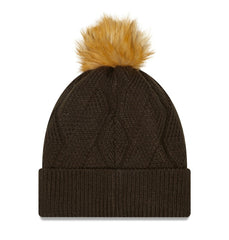 Women's Snowy Cuffed Knit Hat with Pom - Cleveland Browns