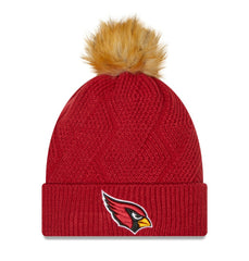 Women's Snowy Cuffed Knit Hat with Pom - Arizona Cardinals