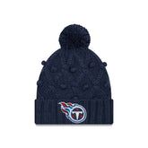 Women's Toasty Cuffed Knit Hat with Pom - Tennessee Titans