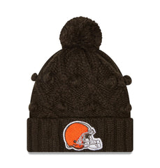 Women's Toasty Cuffed Knit Hat with Pom - Cleveland Browns