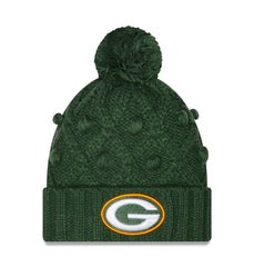 Women's Toasty Cuffed Knit Hat with Pom - Green Bay Packers