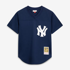 MLB Rickey Henderson New York Yankees Mitchell & Ness Cooperstown Collection Mesh Batting Practice Button-Up Jersey
