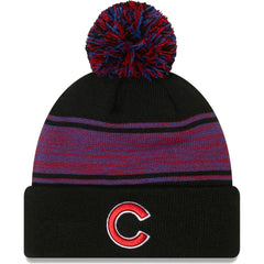 MLB Chicago Cubs New Era Chilled Cuffed Knit Hat with Pom