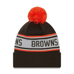 Preschool Repeat Cuffed Knit Hat with Pom - Cleveland Browns