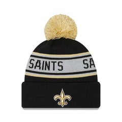 Preschool Repeat Cuffed Knit Hat with Pom - New Orleans Saints