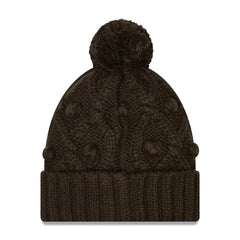 Girls Youth Toasty Cuffed Knit Hat with Pom - Cleveland Browns