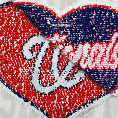 MLB Washington Nationals New Era Girls Youth Flip Sequin Heart Crop Top