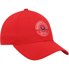 NHL Red Washington Capitals adidas Team Circle Slouch Adjustable Hat