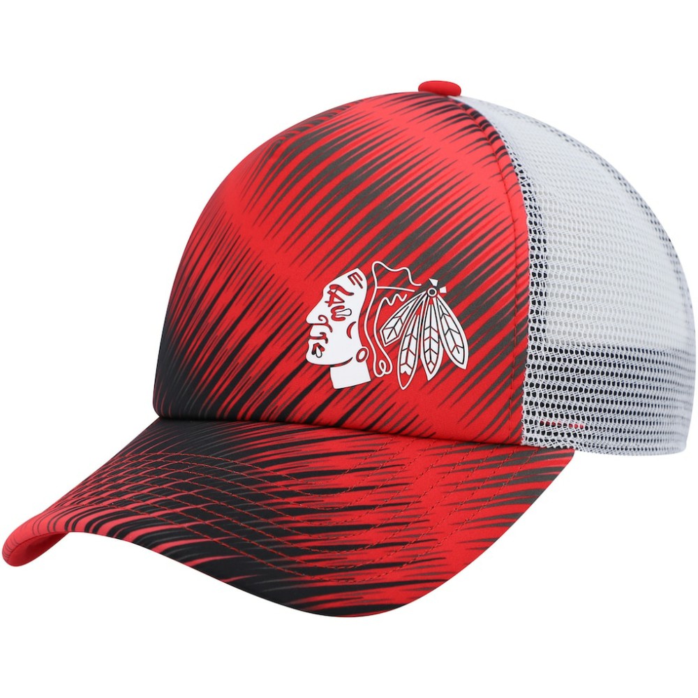 NHL Red/White Chicago Blackhawks adidas Women's Graphic Foam Trucker Snapback Hat