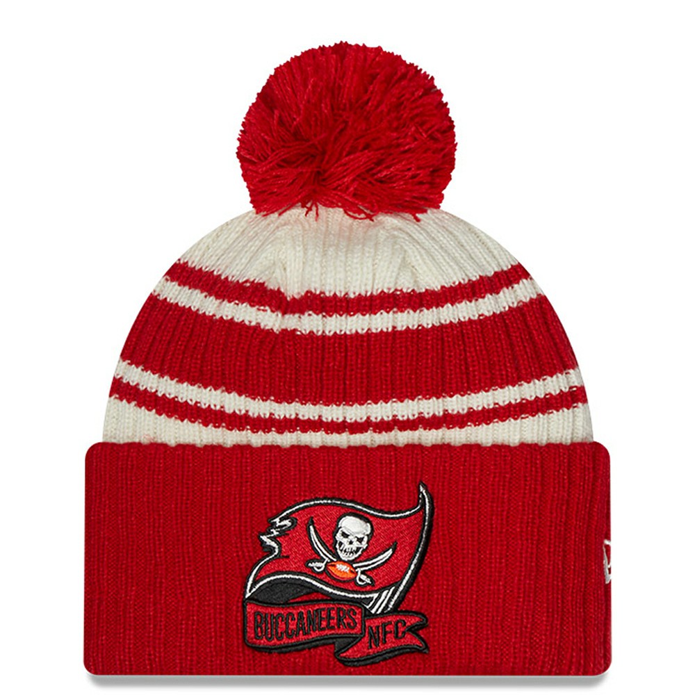 2022 Sideline Sport Cuffed Pom Knit Hat - Tampa Bay Buccaneers
