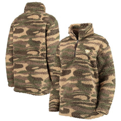 NHL Camo Pittsburgh Penguins G-III Sports by Carl Banks Women's Sherpa Quarter-Zip Jacket