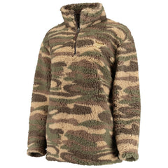 NHL Camo St. Louis Blues G-III Sports by Carl Banks Women's Sherpa Quarter-Zip Jacket