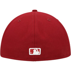 MLB Tampa Bay Rays New Era White Logo 59FIFTY Fitted Hat