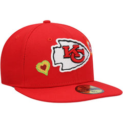 Chain Stitch Heart 59FIFTY Fitted Hat - Kansas City Chiefs