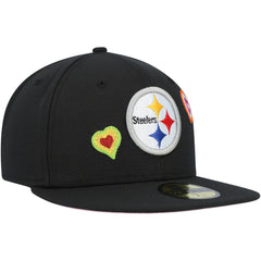 Chain Stitch Heart 59FIFTY Fitted Hat - Pittsburgh Steelers