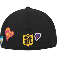 Chain Stitch Heart 59FIFTY Fitted Hat - Pittsburgh Steelers