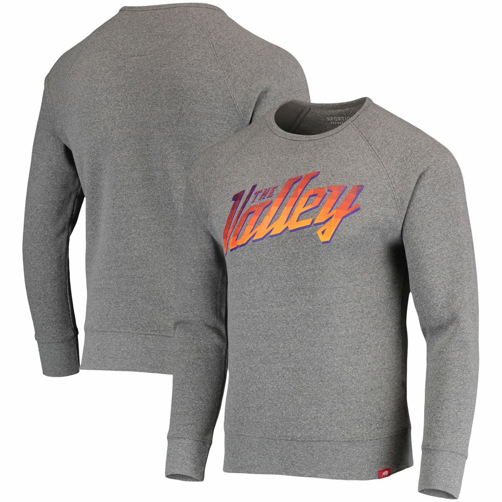 NBA Phoenix Suns Sportiqe Harmon Raglan Tri-Blend Pullover Sweatshirt