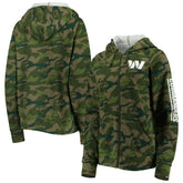 Women's Raglan Full-Zip Hoodie - Washington Commanders