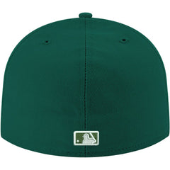 MLB Chicago Cubs New Era White Logo 59FIFTY Fitted Hat