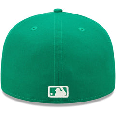 MLB Chicago Cubs New Era White Logo 59FIFTY Fitted Hat