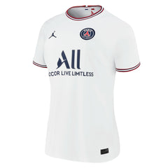 Neymar Jr. Paris Saint-Germain Jordan Brand Women's 2021/22 Fourth Replica Jersey - Jordan White