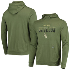 MLB Chicago White Sox Levelwear Delta Thrive Tri-Blend Pullover Hoodie