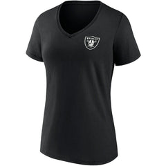 Women's Team Mother's Day V-Neck T-Shirt - Las Vegas Raiders