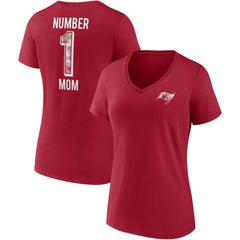 Women's Team Mother's Day V-Neck T-Shirt - Tampa Bay Buccaneers