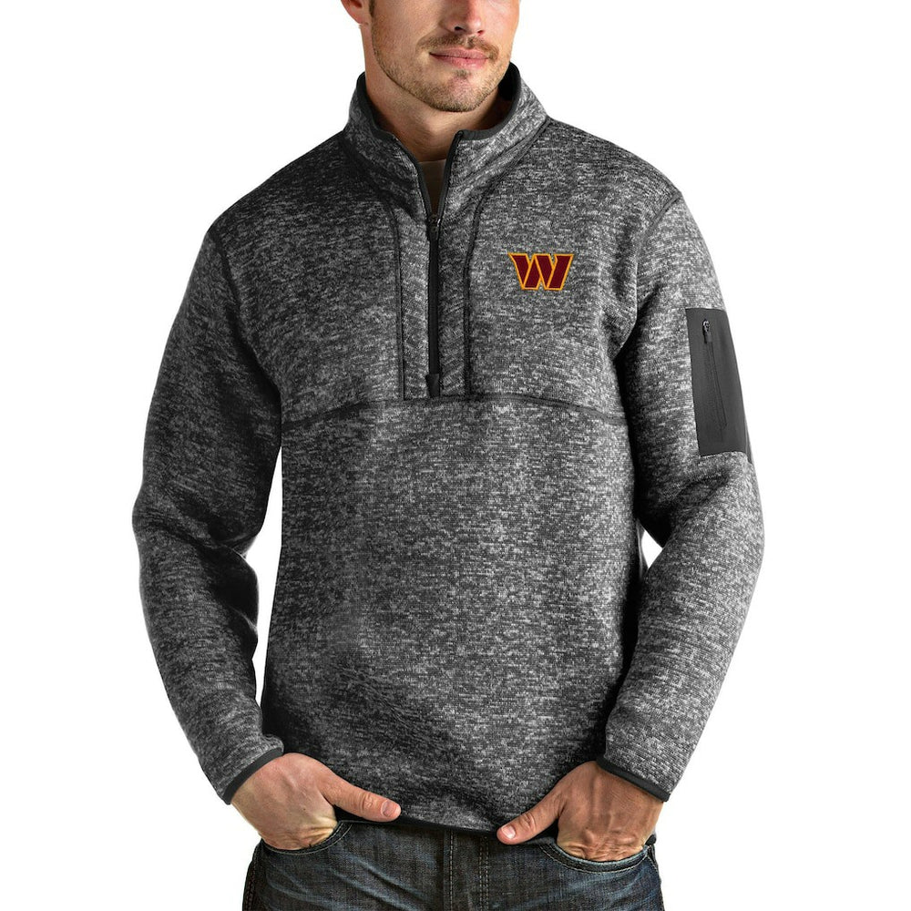 Antigua Fortune Quarter-Zip Pullover Jacket - Washington Commanders