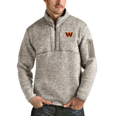 Antigua Fortune Quarter-Zip Pullover Jacket - Washington Commanders
