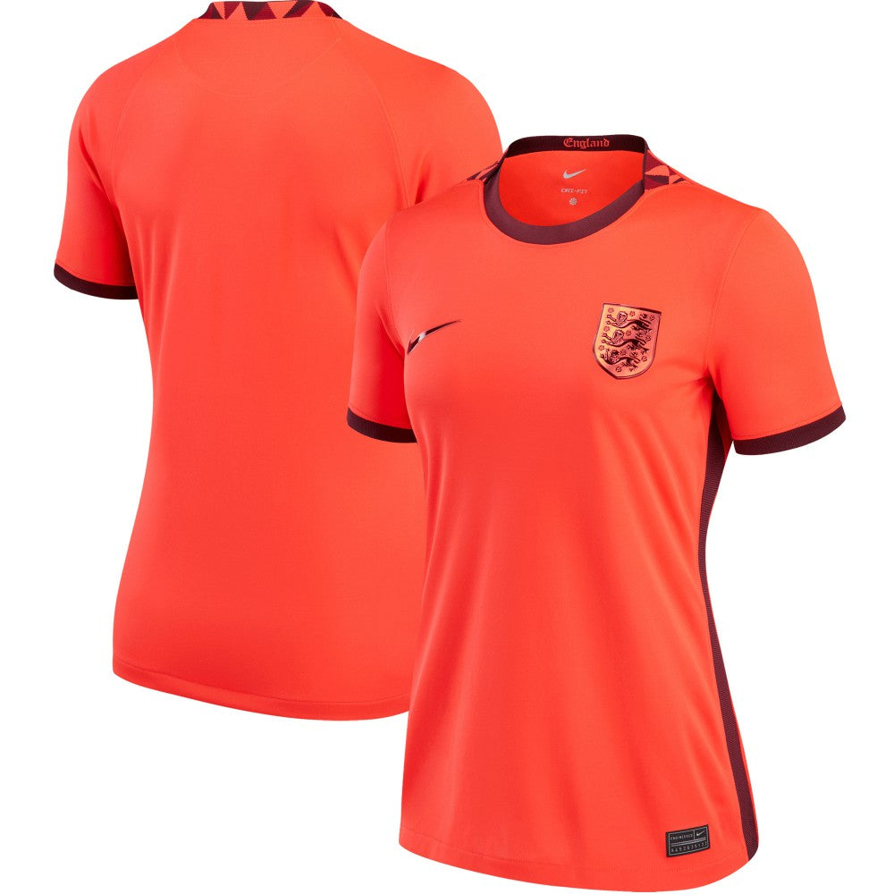 England Women's National Team Women's 2022/23 Away Replica Blank Jersey - Nike Red