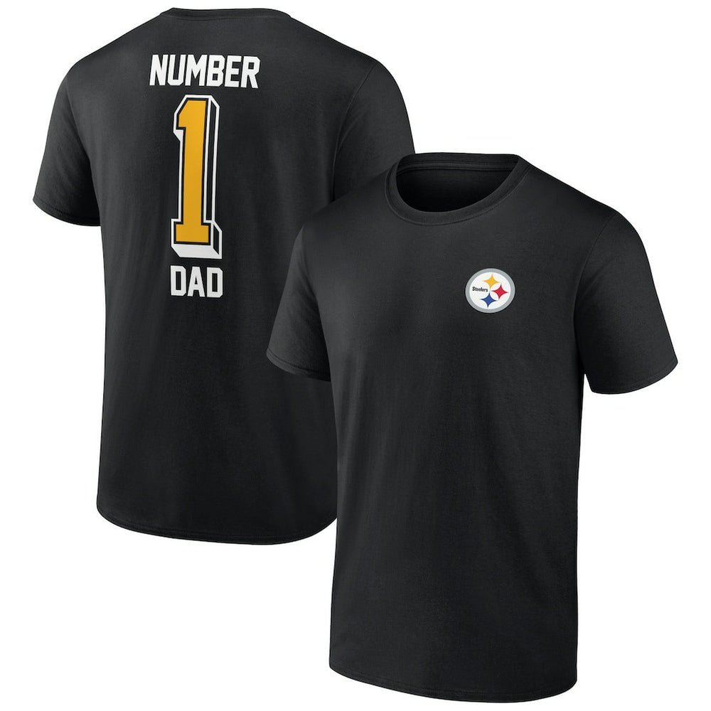 Number One Dad T-Shirt - Pittsburgh Steelers