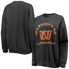 WEAR by Erin Andrews Women's Oversized Fleece Pullover Sweatshirt - Washington Commanders