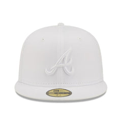 MLB Atlanta Braves New Era White on White 59FIFTY Fitted Hat