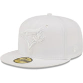 MLB Toronto Blue Jays New Era White on White 59FIFTY Fitted Hat