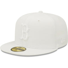 MLB Boston Red Sox New Era White on White 59FIFTY Fitted Hat