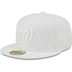 MLB Washington Nationals New Era White on White 59FIFTY Fitted Hat