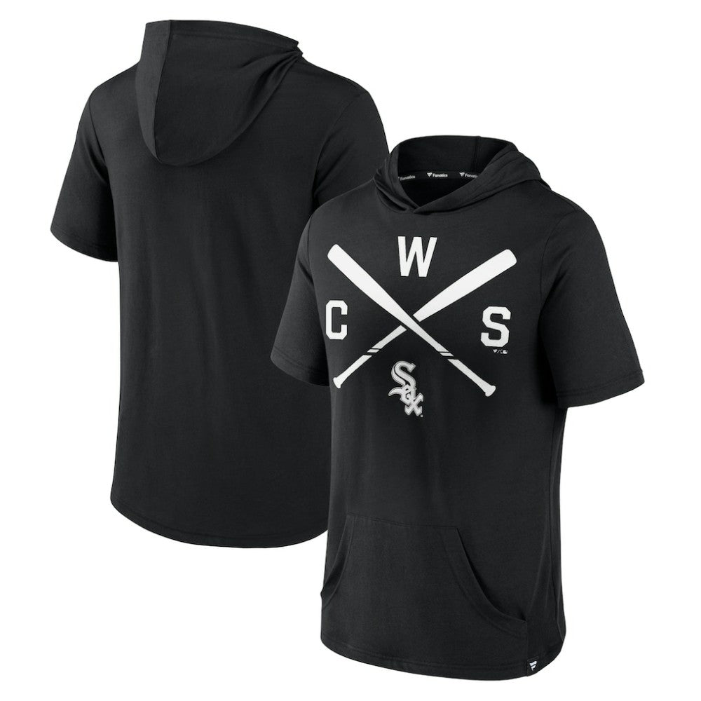 MLB Chicago White Sox Fanatics Iconic Rebel Short Sleeve Hooded Top