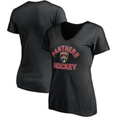NHL Black Florida Panthers Fanatics Women' s Overtime V-Neck T-Shirt