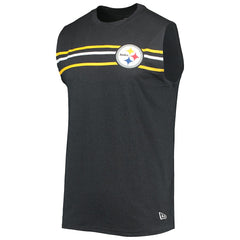 Brushed Sleeveless Tank Top - Pittsburgh Steelers