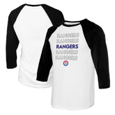 MLB Texas Rangers Tiny Turnip Women's Stacked 3/4-Sleeve Raglan T-Shirt