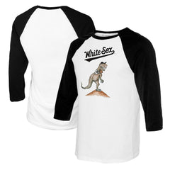 MLB Chicago White Sox Tiny Turnip Youth TT Rex Raglan 3/4 Sleeve T-Shirt